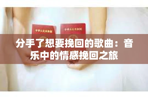 分手了想要挽回的歌曲：音乐中的情感挽回之旅