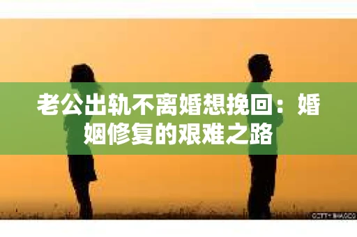 老公出轨不离婚想挽回：婚姻修复的艰难之路