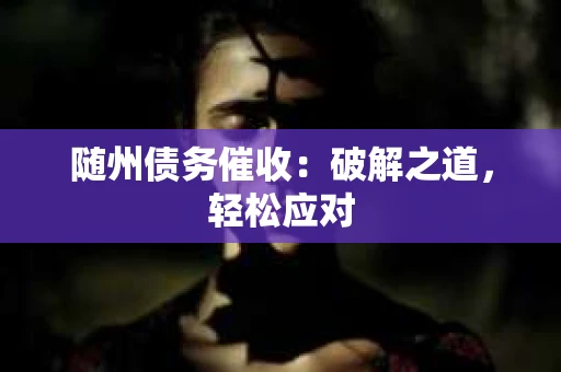 随州债务催收：破解之道，轻松应对