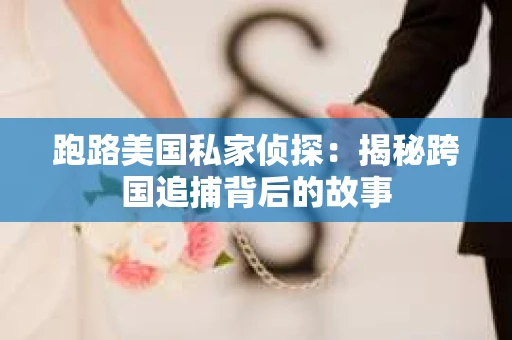 跑路美国私家侦探：揭秘跨国追捕背后的故事