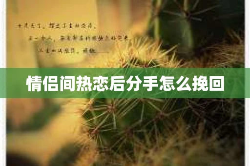 情侣间热恋后分手怎么挽回